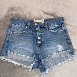 Altar'd State Denim Blue Women's Shorts